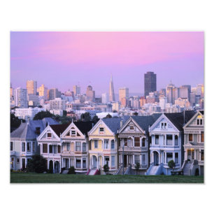 Impression Photo San Francisco, Californie. Vue victorienne