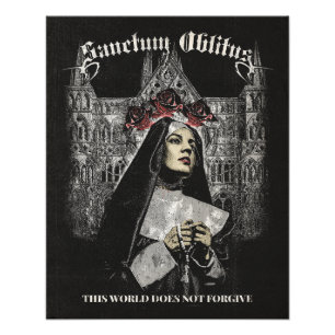 Impression Photo Sanctum Oblitus - Gothique Streetwear Design