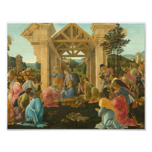 Impression Photo Sandro Botticelli - L'Adoration des Mages (Devant)