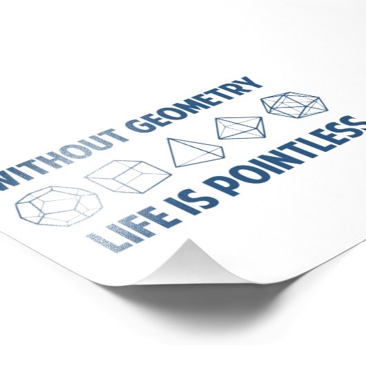 Impression Photo Sans Géométrie, La Vie N'A Pas De Points (Coin)