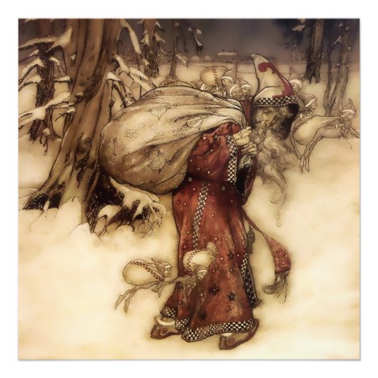 Impression Photo « Santa Claus » par Arthur Rackham (Devant)