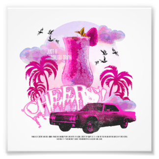 Impression Photo Santé! Juste un verre de malibu