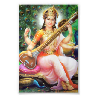 Impression Photo Saraswati Imprimer (4 po x 6 po) - Version 1