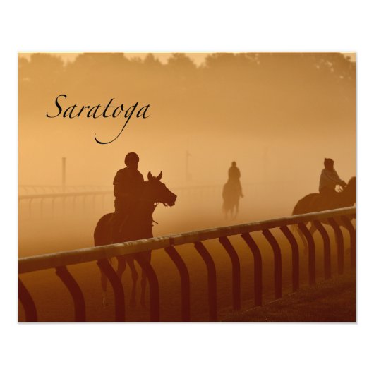 Impression Photo Saratoga - Les cavaliers et les chevaux dans le br (Devant)