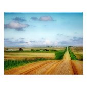 Impression Photo Saskatchewan Prairie Road (Devant)