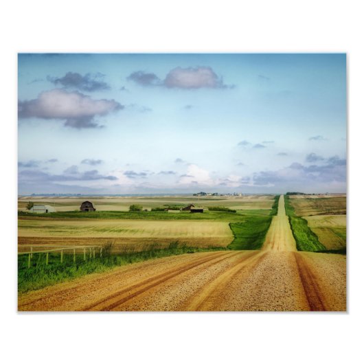 Impression Photo Saskatchewan Prairie Road (Devant)