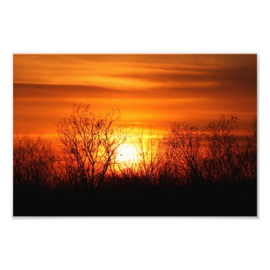 Impression Photo Saskatchewan Sunset (Devant)