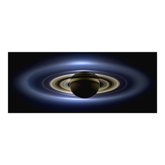 Impression Photo Saturne Éclipse le Soleil de Cassini Orbiter (Devant)