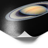 Impression Photo Saturne (télescope Hubble) (Coin)
