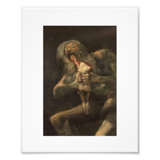 Impression Photo Saturno devorando a su hijo francisco de goya (Devant)
