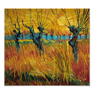 Impression Photo Saules au coucher du soleil   Van Gogh  