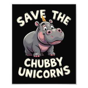 Impression Photo Sauvez Les Droits Des Animaux Du Chubby Unicorns R