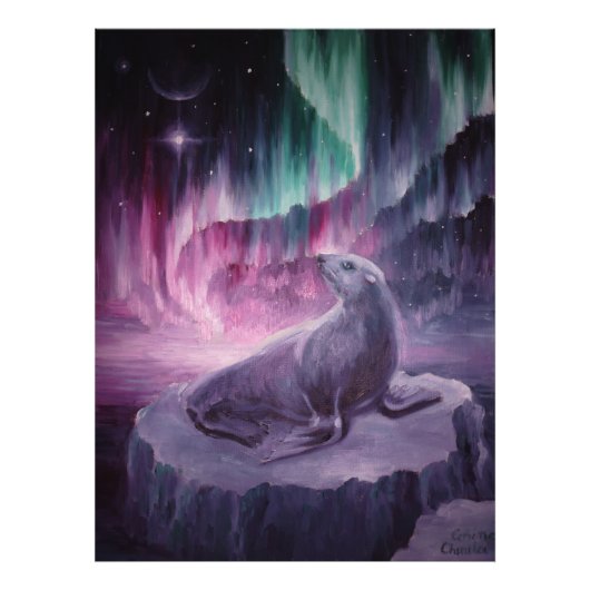 Impression Photo Sceau solitaire triste (Devant)