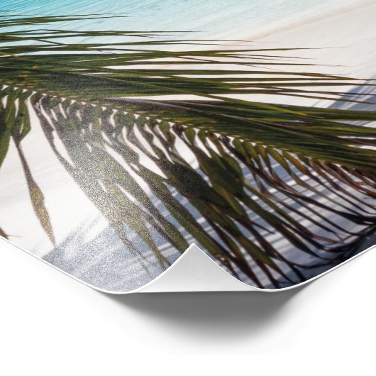 Impression Photo Scène De Plage Tropicale (Coin)