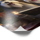 Impression Photo Schnauzers Noël Caroling Festive Holiday (Coin)