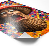 Impression Photo Screaming mushroom man graphic art print (Coin)