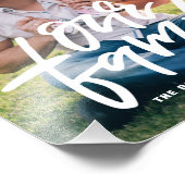 Impression Photo Script Lettré à la main de notre famille personnal (Coin)