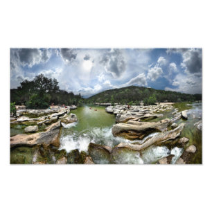 Impression Photo Sculpture Falls 5 - Barton Creek à Austin Texas