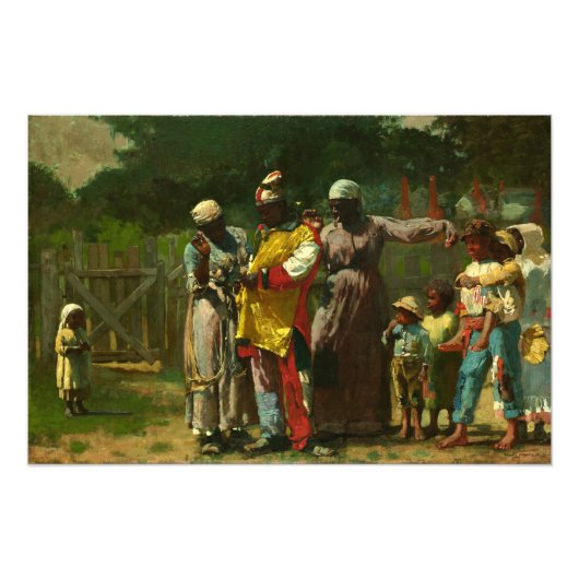 Impression Photo Se préparant pour le Carnaval par Winslow Homer (Devant)