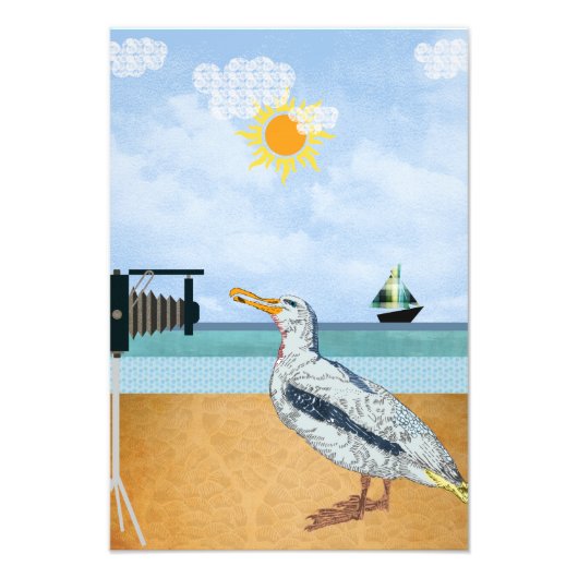 Impression Photo Seaguls selfies (Devant)