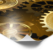 Impression Photo Seamless Steampunk Brass Gears (Coin)