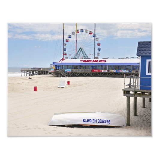 Impression Photo Seaside Heights, NJ. Beach (Devant)