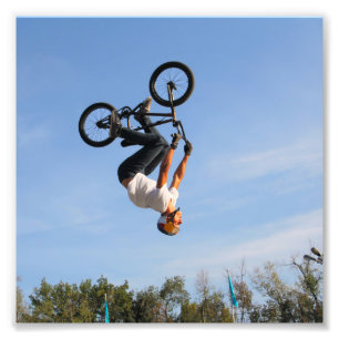 Impression Photo Secousse à l'envers de BMX