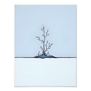 Impression Photo Sentinelle silencieuse dans la neige