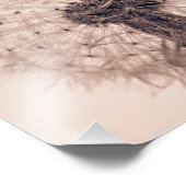 Impression Photo Sepia Dandelion Blow Ball Plante (Coin)