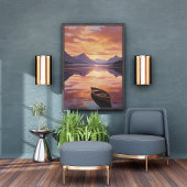 Impression Photo Serene Sunset Canoe Ride