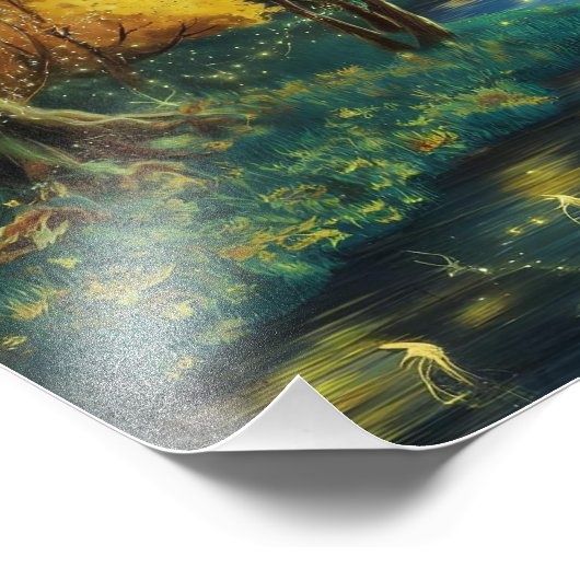 Impression Photo Sérénité Automne Paysage Peinture à l'huile (Coin)