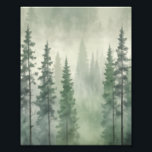 Impression Photo Sérénité de la pinède<br><div class="desc">Illustration ou peinture digitale éthérique et atmosphérique représentant une forêt de conifères denses entourée d'un brouillard ou d'un brouillard épais. Les grands pins et les à feuillage persistant créent des couches de profondeur, les arbres de premier plan montrant des détails plus distincts et des nuances de vert plus profondes, tandis...</div>