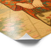 Impression Photo Sérénité en Sakura : Japonais Kimono Beauté (Coin)