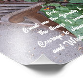 Impression Photo Sérénité Prière Jardin Banc Floral (Coin)