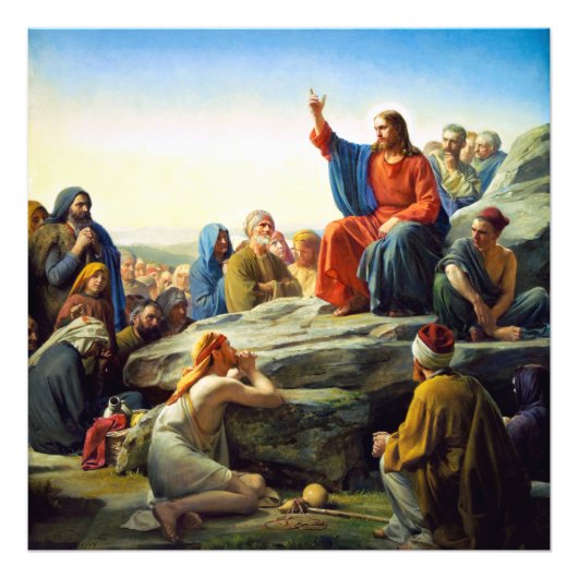 Impression Photo Sermon sur le mont par Carl Bloch (Devant)