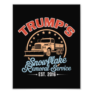 Impression Photo Service de déneigement de Trump Trump 2024 