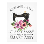 Impression Photo Sewing Lady Class Sassy And A Bit Smart Assy (Devant)