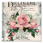 Impression Photo shabby chic, découpage, victorien, français chic, (Devant)