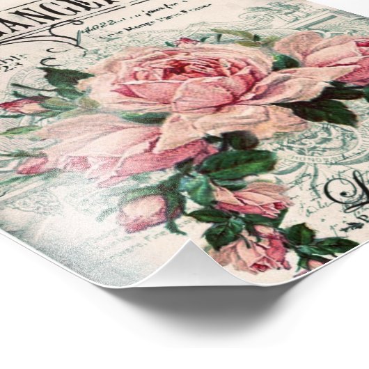 Impression Photo shabby chic, découpage, victorien, français chic, (Coin)