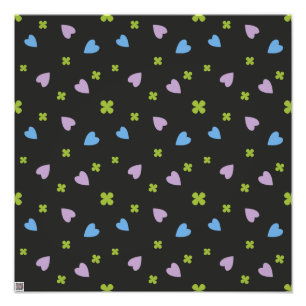 Impression Photo Shamrock et Motif de coeur