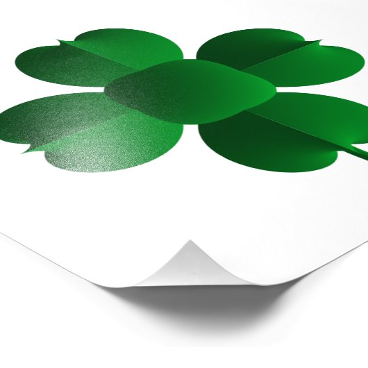 Impression Photo Shamrock vert (Coin)
