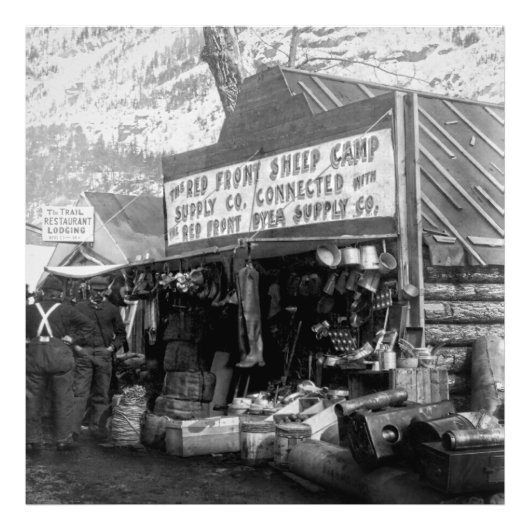 Impression Photo Sheep Camp Store - Klondike Gold Rush 1897 (Devant)