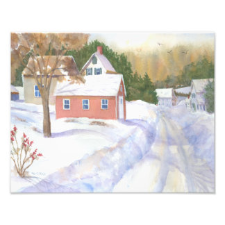 Impression Photo Sheepscott Maine Vue hivernale
