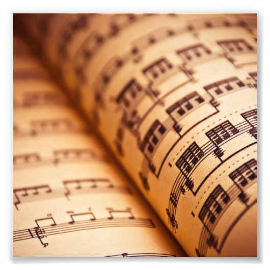 Impression Photo Sheet Music Pages (Devant)