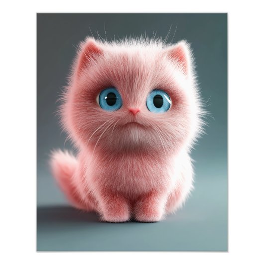 Impression Photo Shmu - Le chaton rose (Devant)