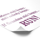 Impression Photo Si maman n'est pas heureuse, personne n'est heureu (Coin)