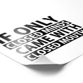 Impression Photo Si seulement les esprits fermés venaient avec bouc (Coin)