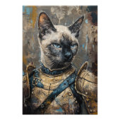 Impression Photo Siamese Cat in Armor (Devant)
