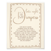 Impression Photo Signal Baby shower de l'ours des plongeurs nocturn (Devant)