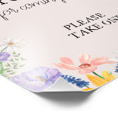 Impression Photo Signal fleur sauvage Spring Baby shower Faveurs (Coin)